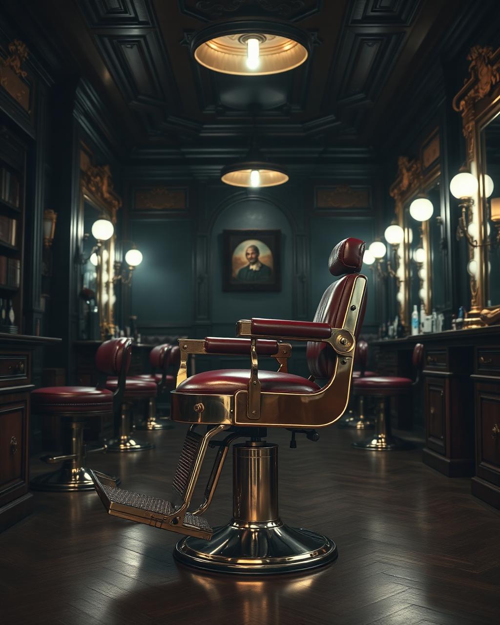 Vintage barber chair